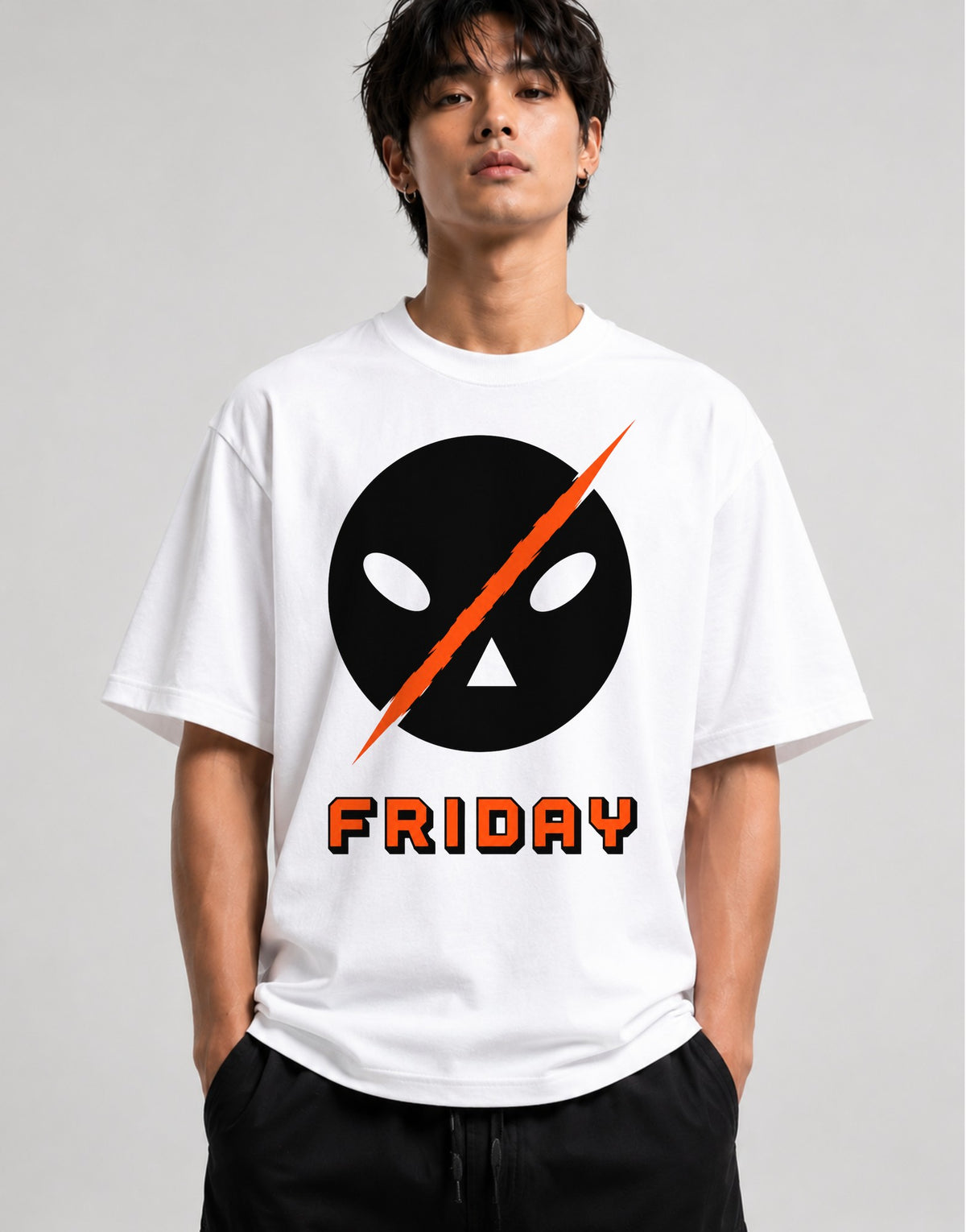 Friday Lightning Mask - White