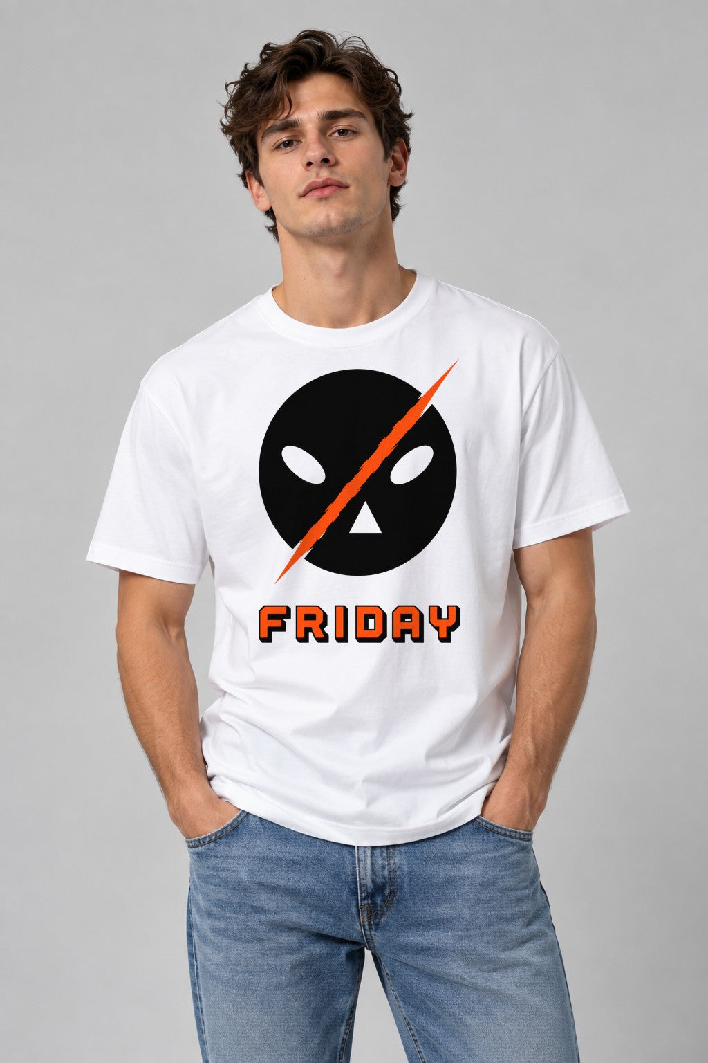 Friday Lightning Mask - White