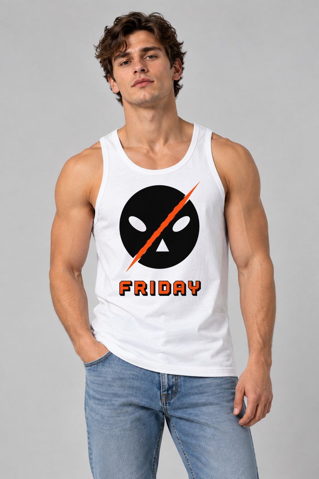 Friday Lightning Mask - White