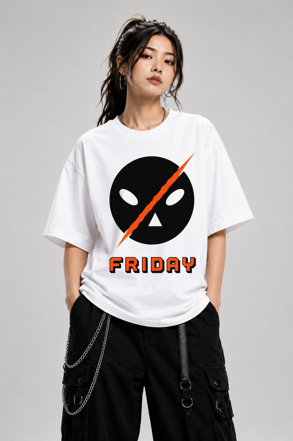 Friday Lightning Mask - White