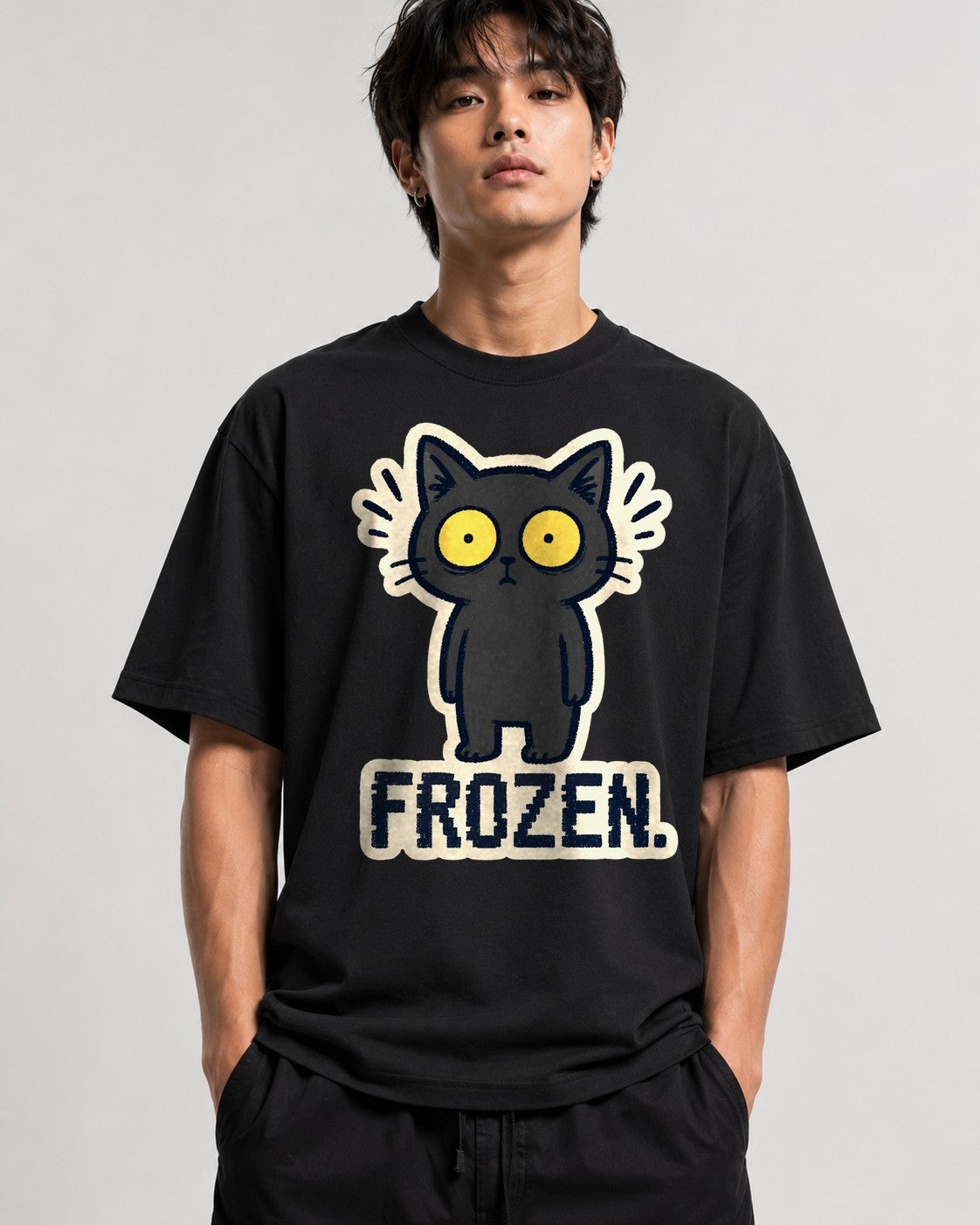 Frozen Cat - Black