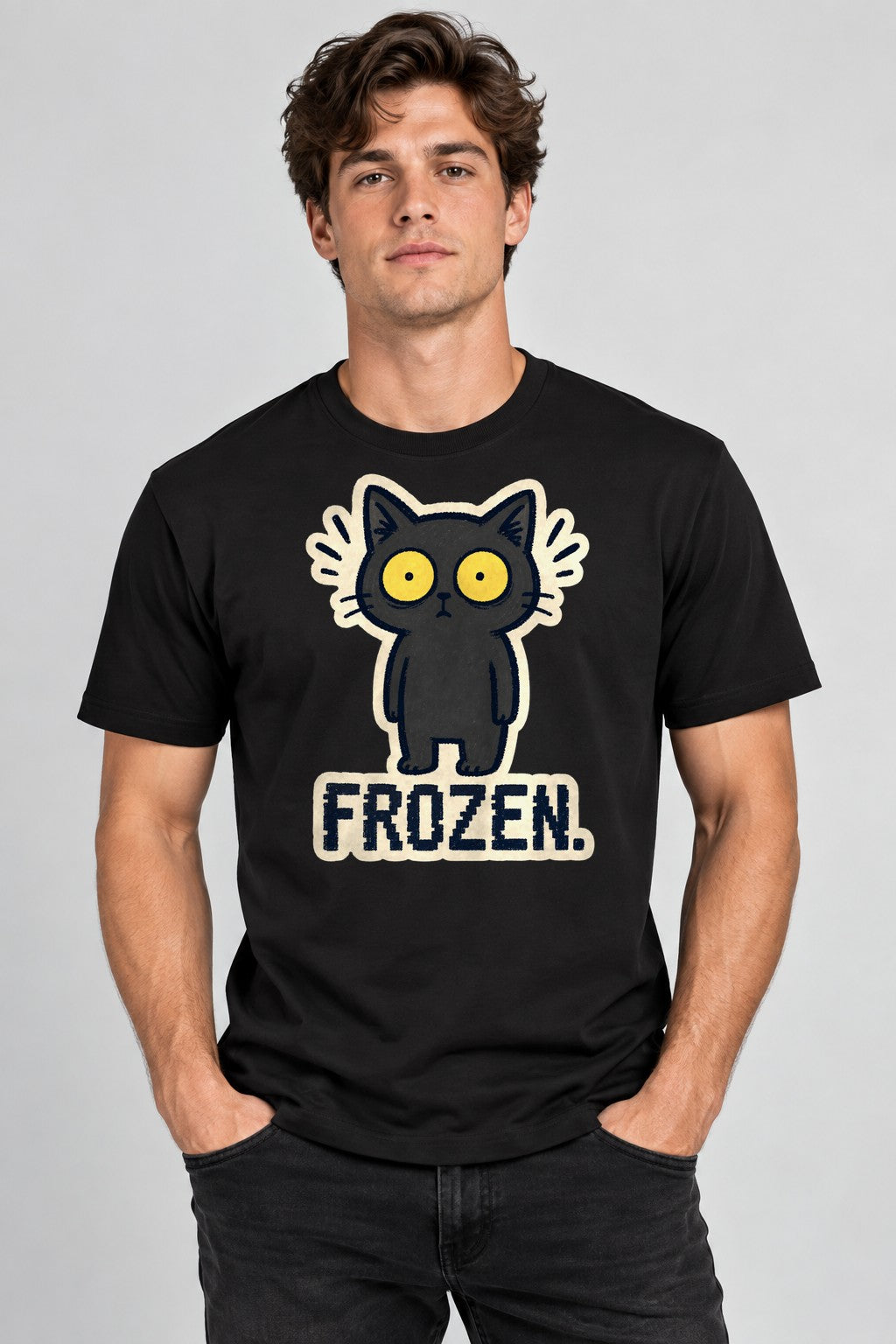 Frozen Cat - Black