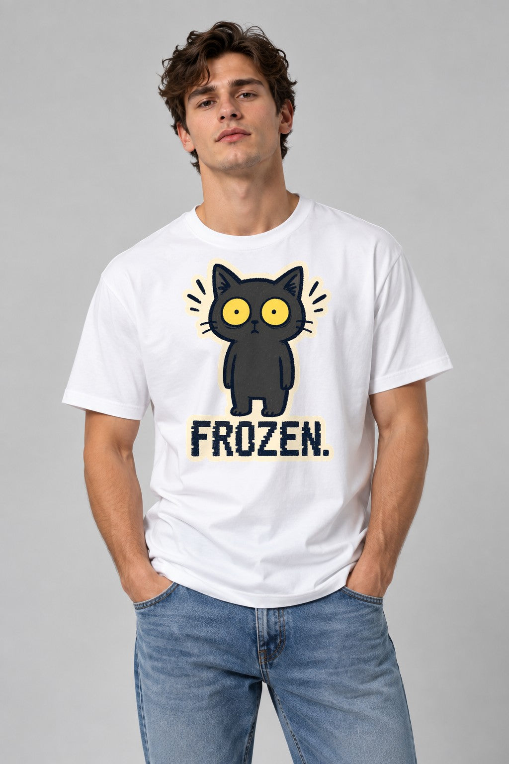 Frozen Cat - White