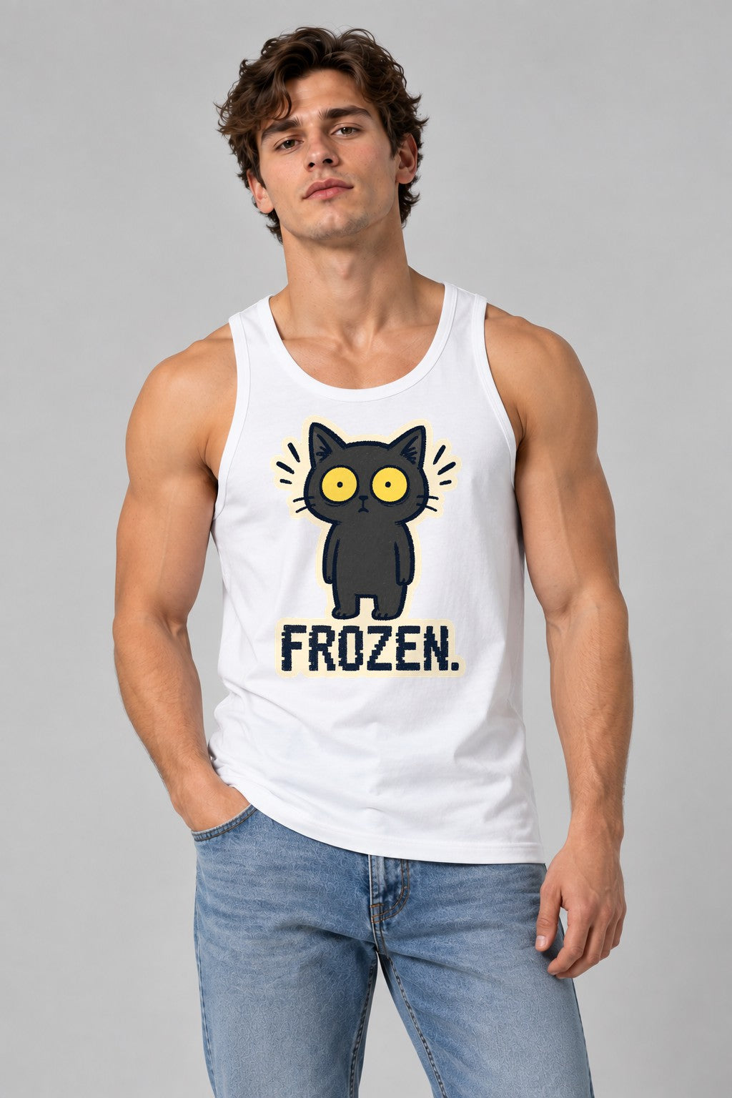 Frozen Cat - White
