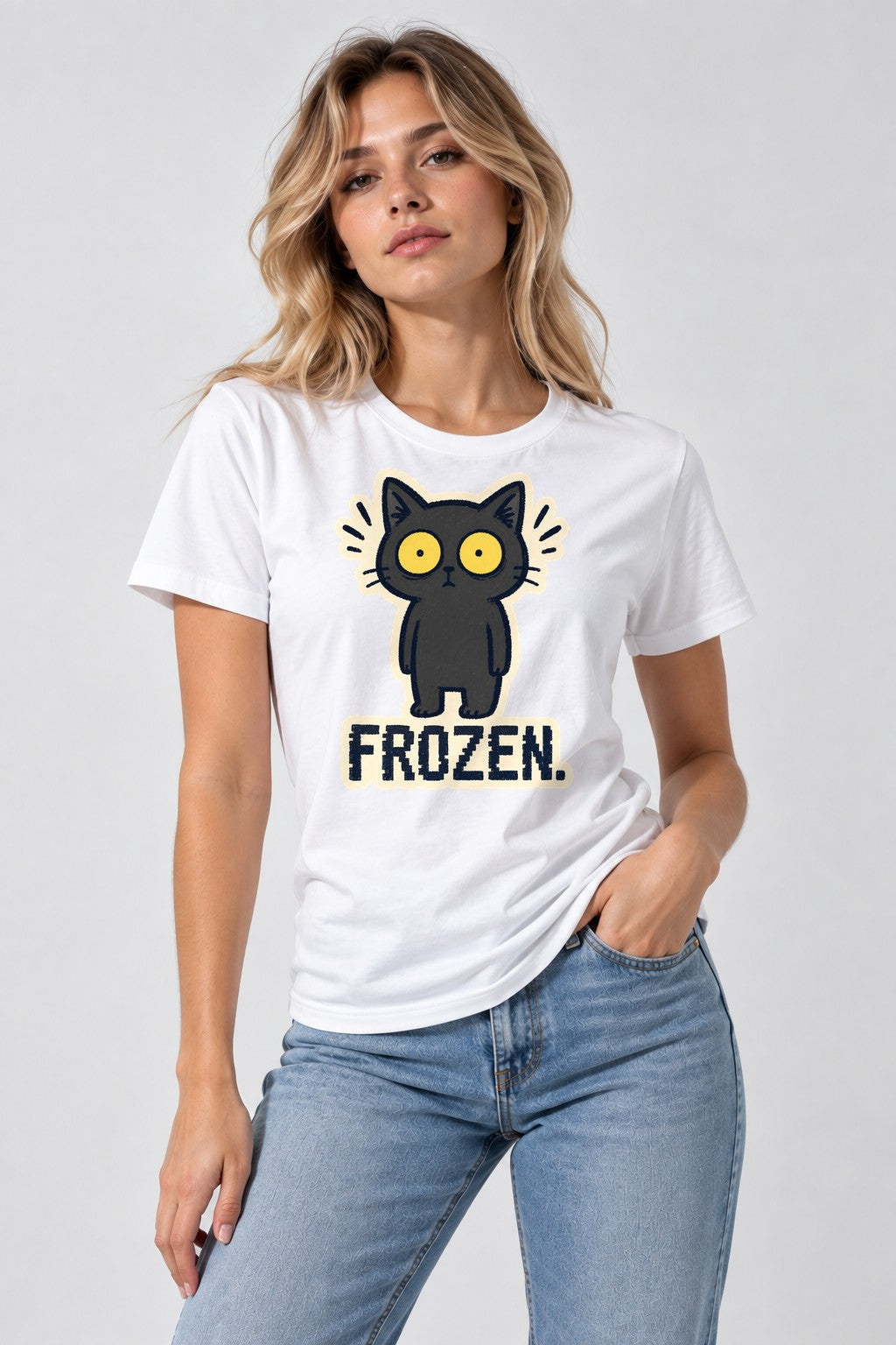 Frozen Cat - White