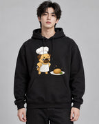 Funny Grumpy Chef Pug Potato Dinner - Black