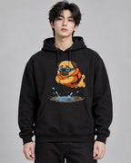 Funny Swimming Pug Dog Life Jacket G - Black