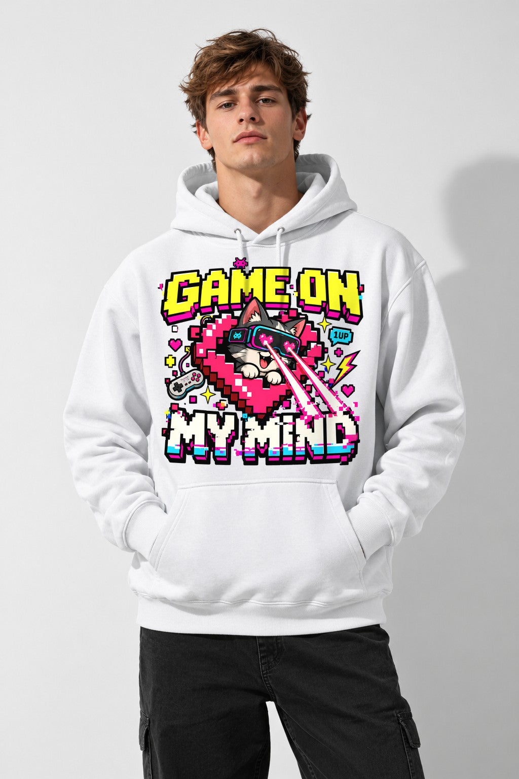 Game On Lvl Max - White