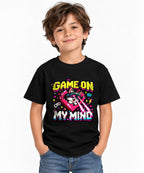 Game On Lvl Max Retro Gamer Shirt - Pixel Art Cat Gaming Tee - Black
