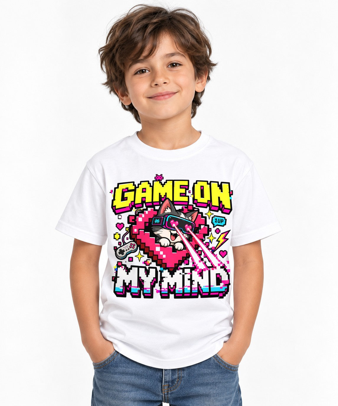 Game On Lvl Max - White