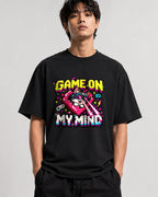 Game On Lvl Max Retro Gamer Shirt - Pixel Art Cat Gaming Tee - Black