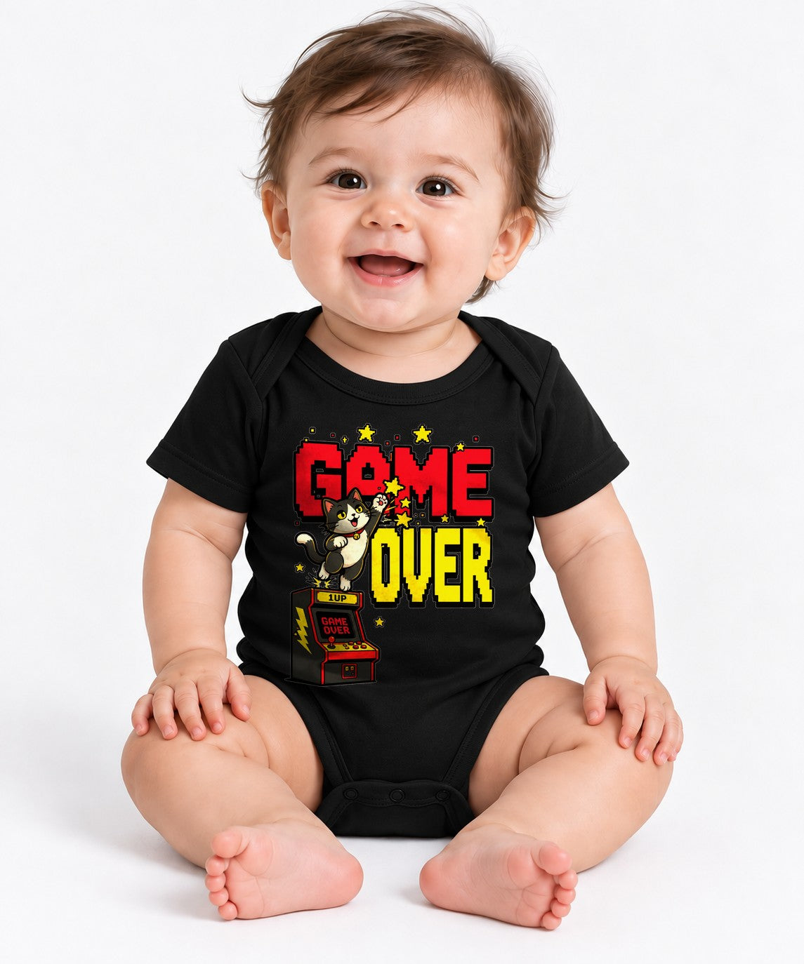Game Over Cat - Black