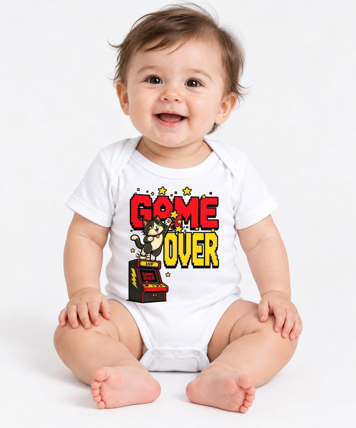 Game Over Cat - White