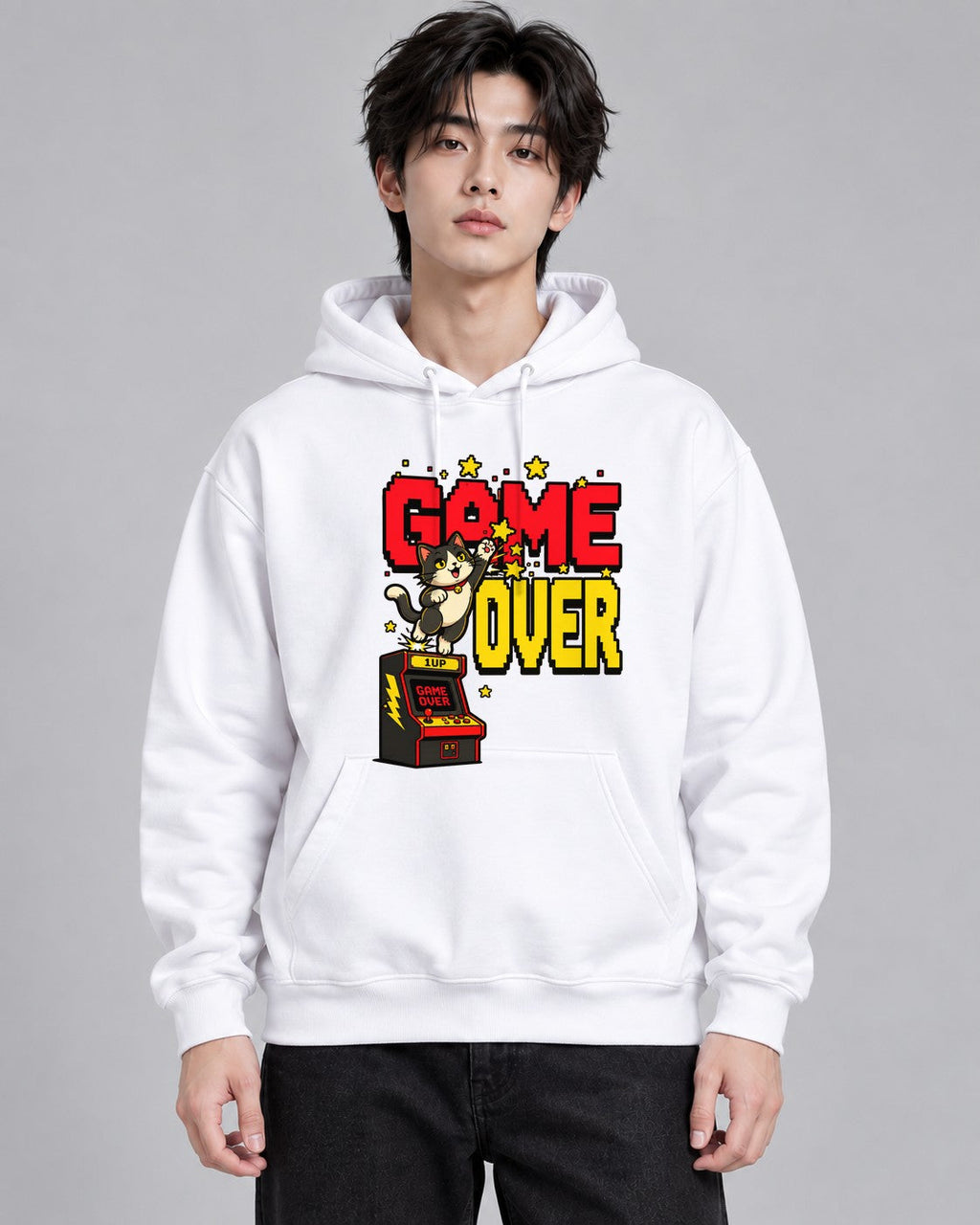 Game Over Cat - White