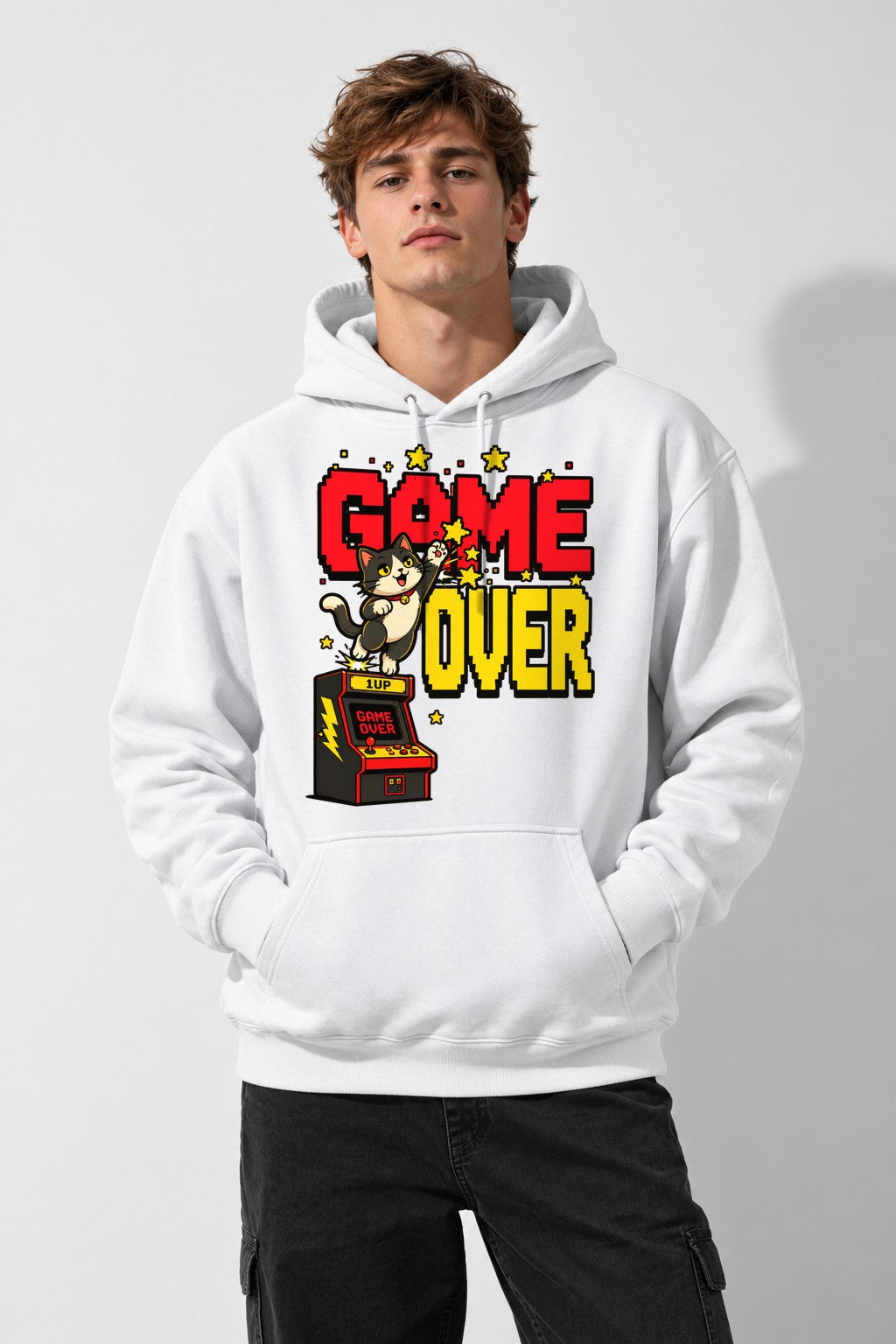 Game Over Cat - White
