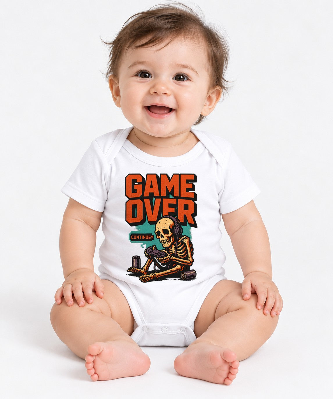 Game Over Skeleton - White