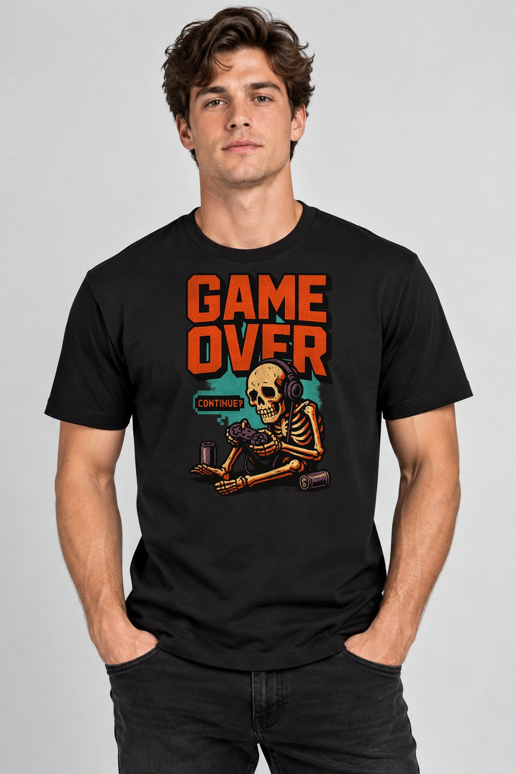 Game Over Skeleton - Black