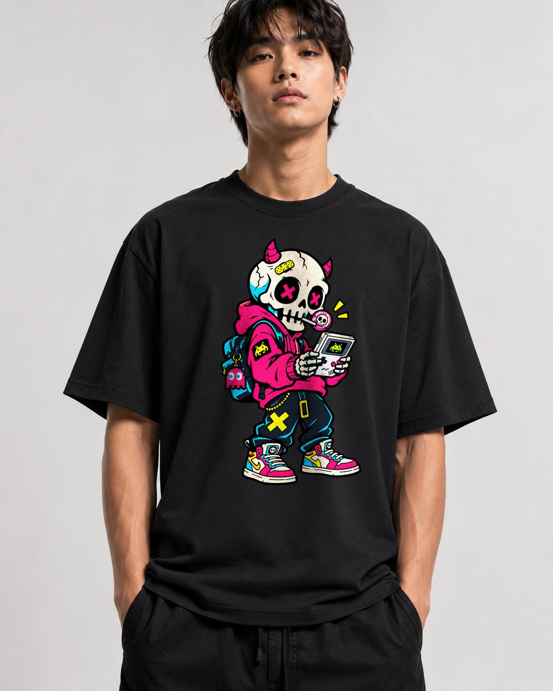 Gamer Skull Devil - Black