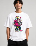 Gamer Skull Devil - White