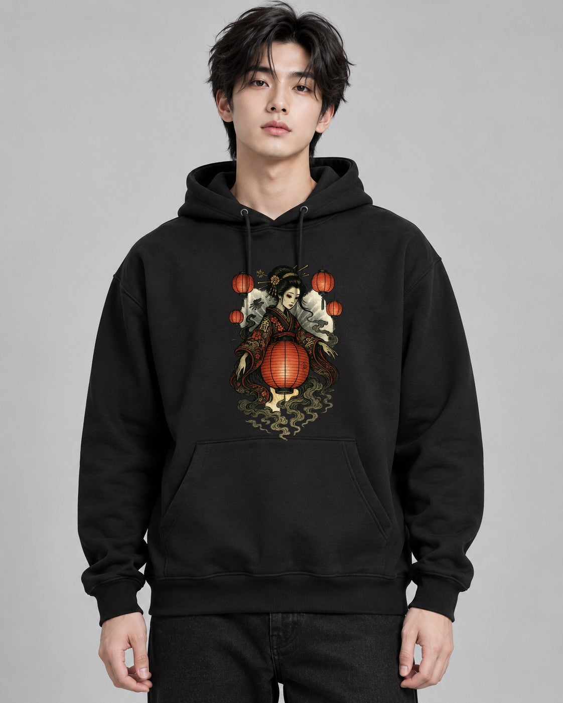 Geisha Ghost Lantern - Black