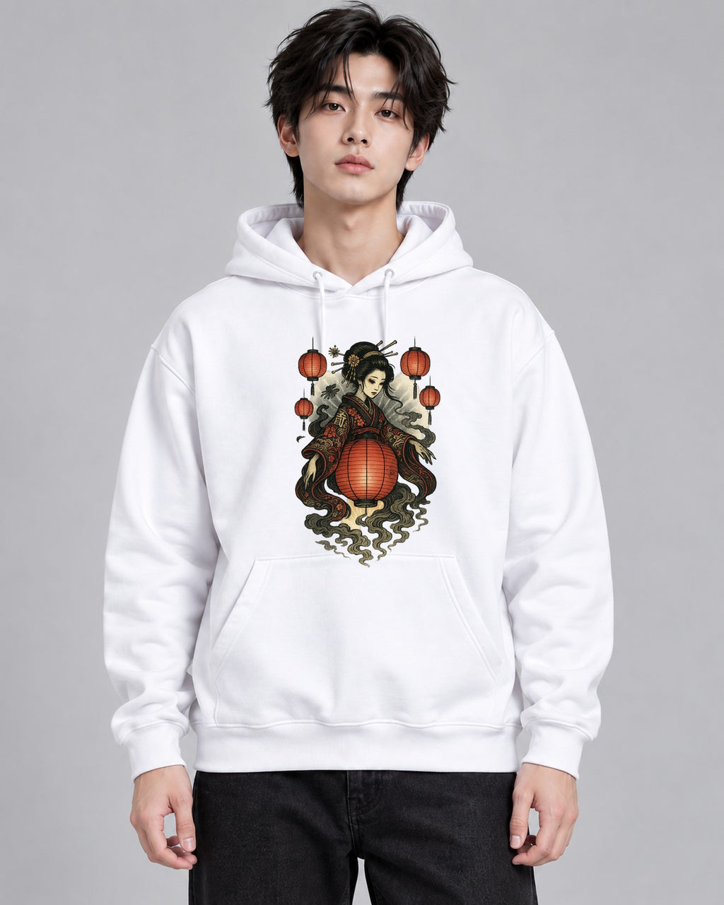Geisha Ghost Lantern - White