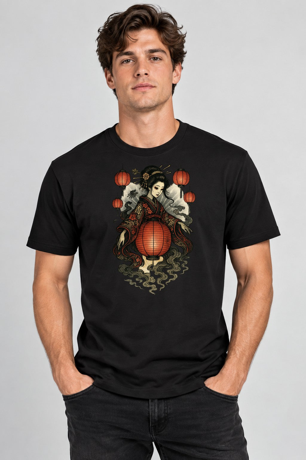 Geisha Ghost Lantern - Black