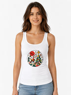 Geometric Christmas Scene - White
