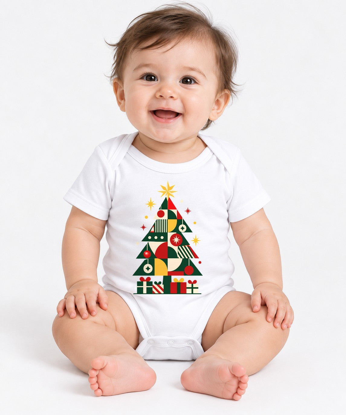 Geometric Christmas Tree - White