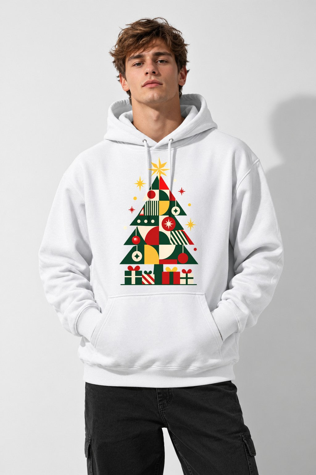Geometric Christmas Tree - White