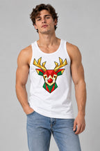 Geometric Reindeer - White