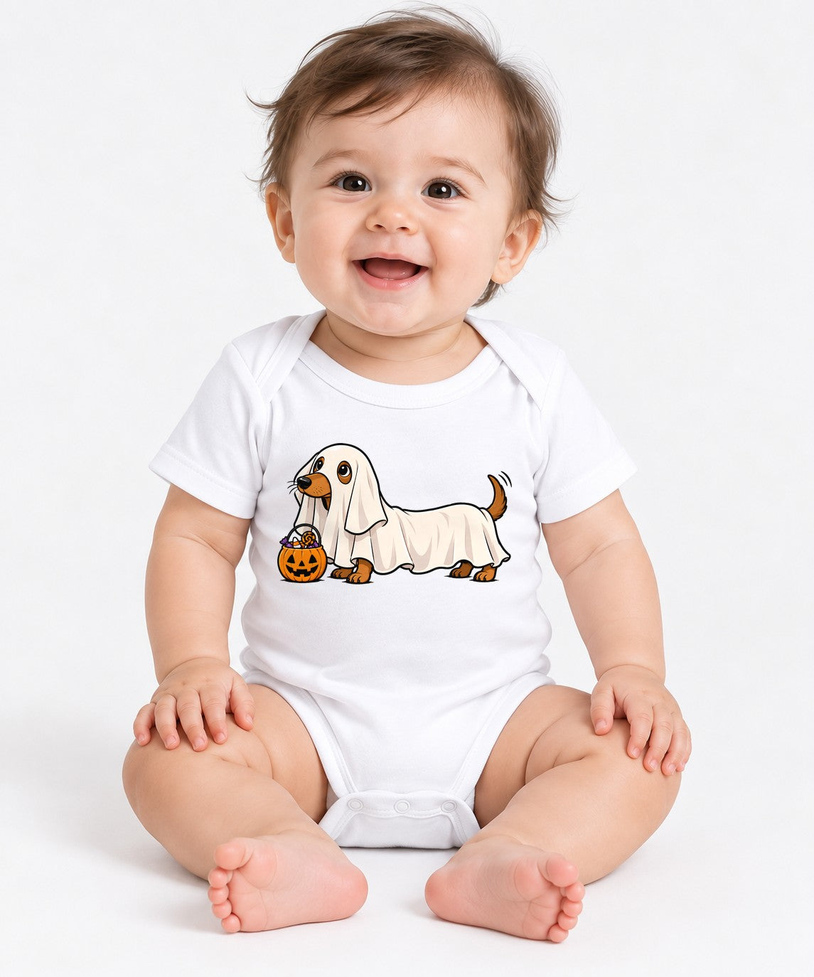 Ghost Dog Trick Or Treat - White