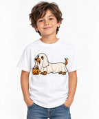 Ghost Dog Trick Or Treat - White