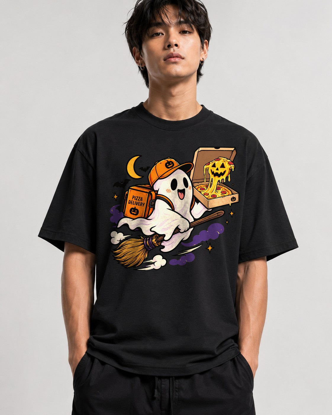 Ghost Pizza Delivery - Black