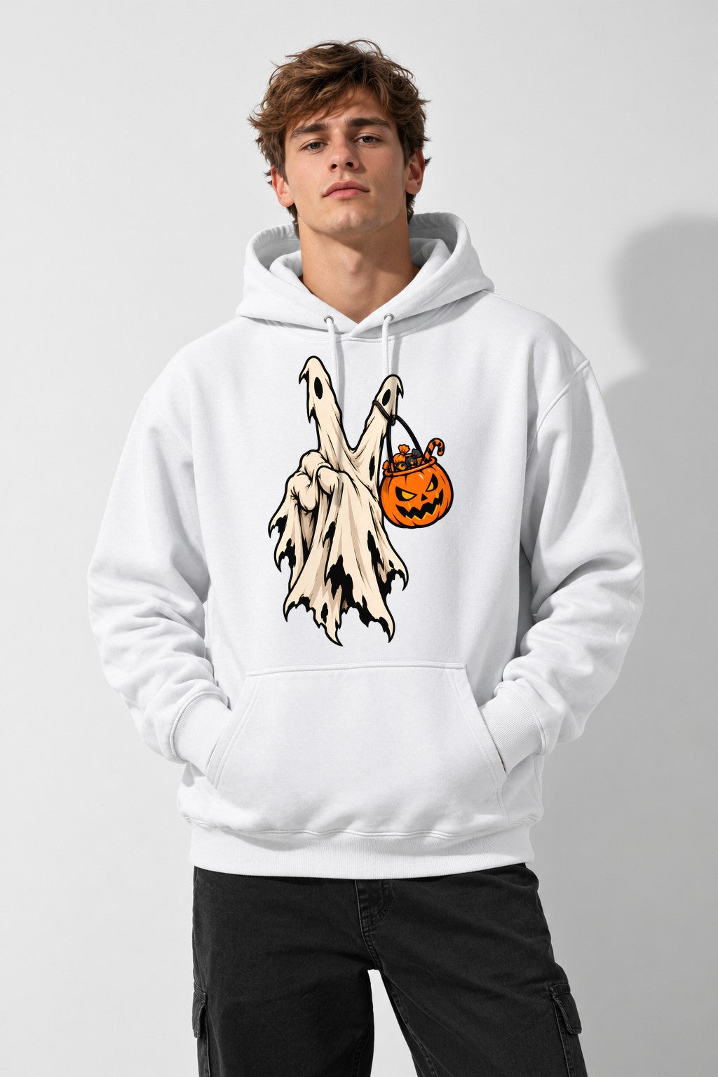 Ghost Trick Or Treat - White