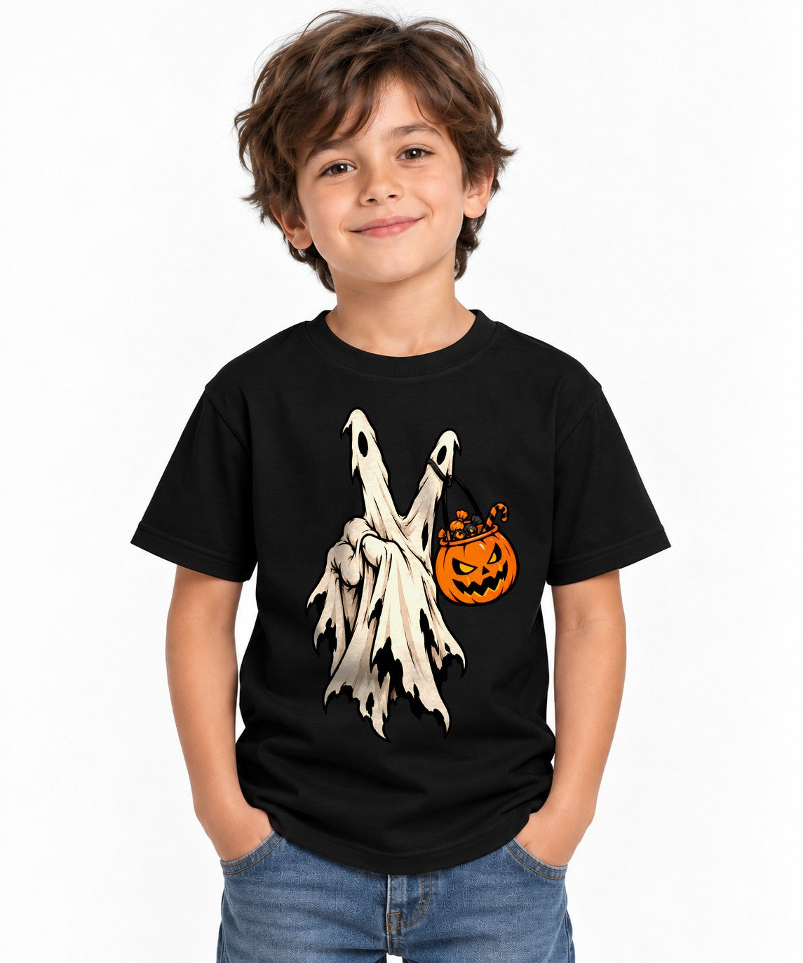 Ghost Trick Or Treat - Black