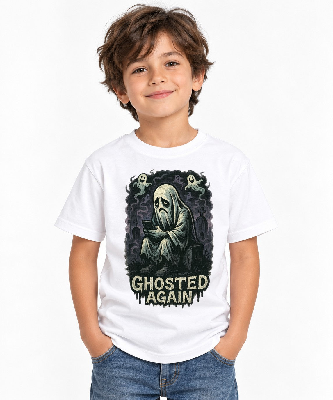 Ghosted Again - White