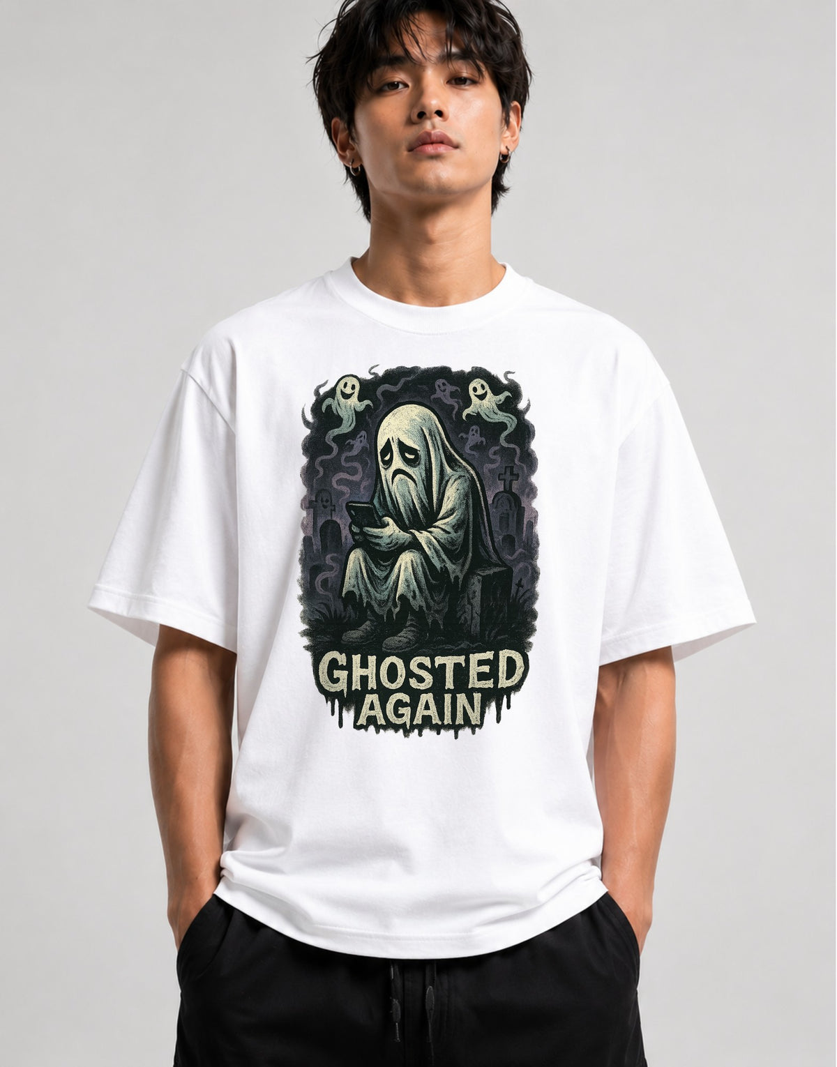 Ghosted Again - White