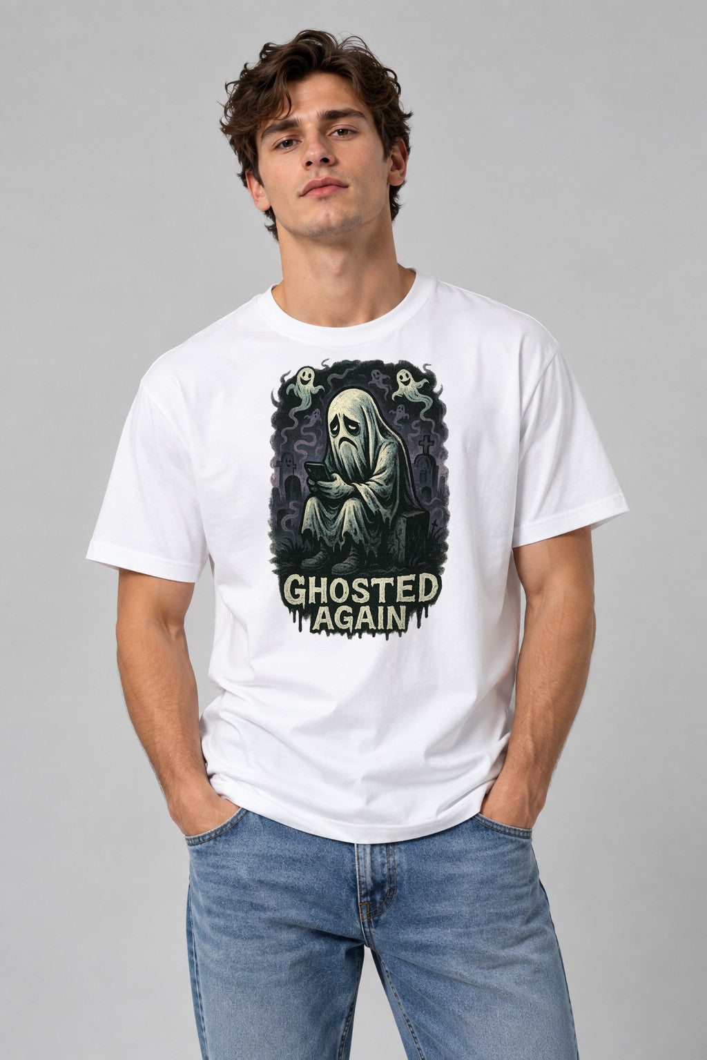Ghosted Again - White