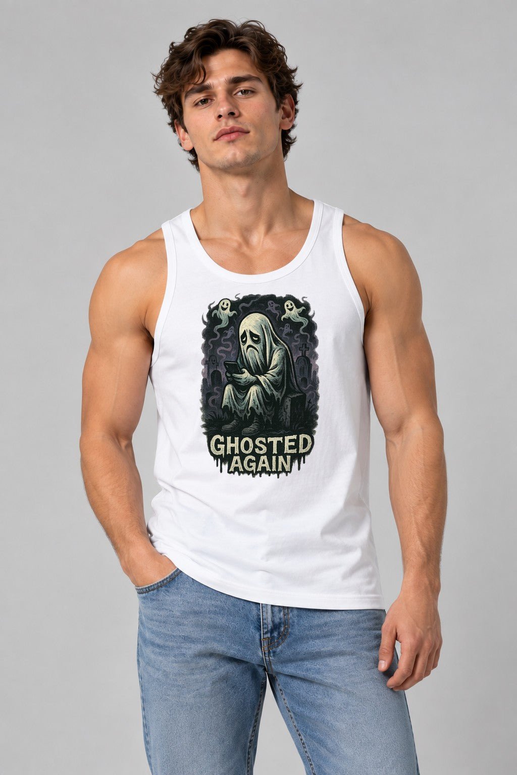 Ghosted Again - White