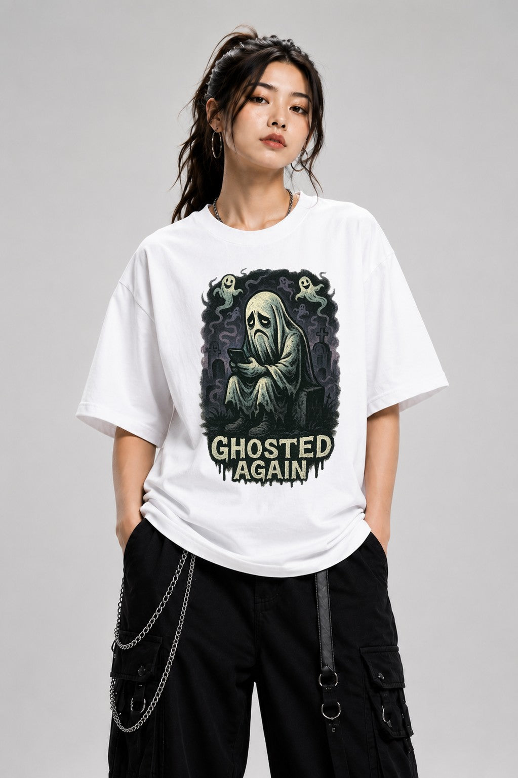 Ghosted Again - White
