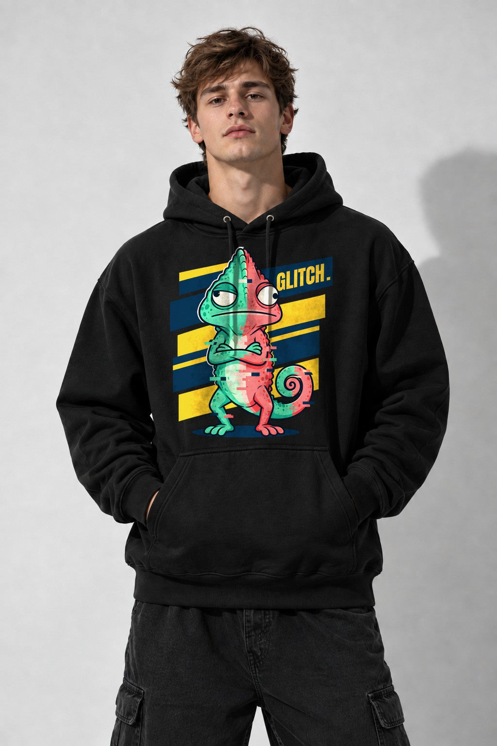 Glitch Chameleon - Black