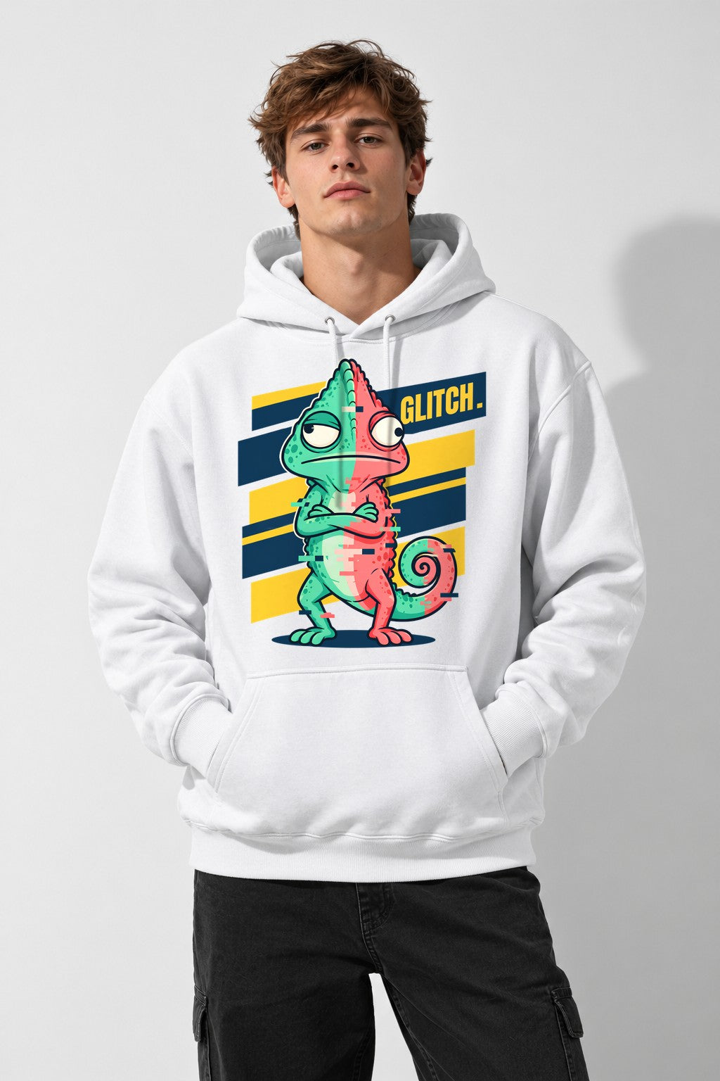 Glitch Chameleon - White
