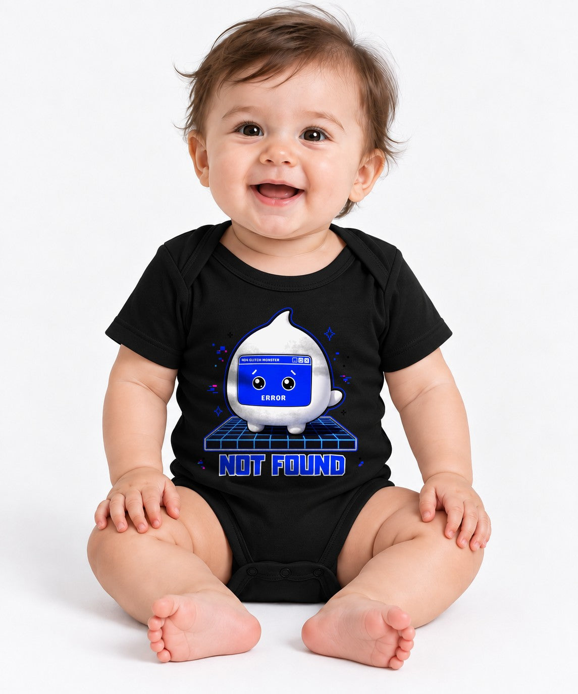 Glitch Error Bot - Black