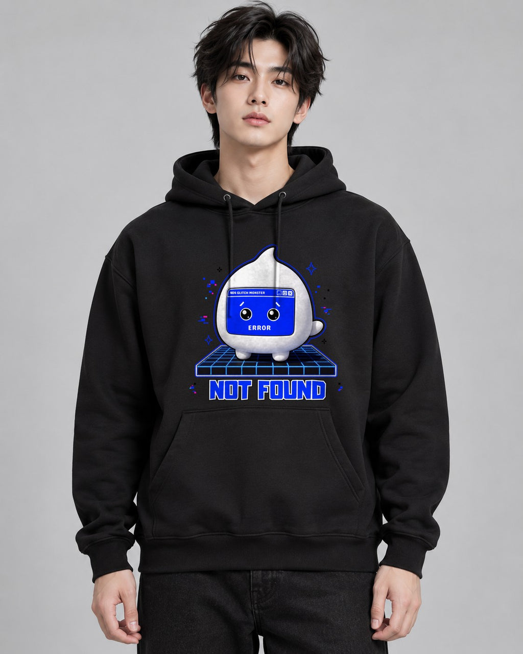 Glitch Error Bot - Black