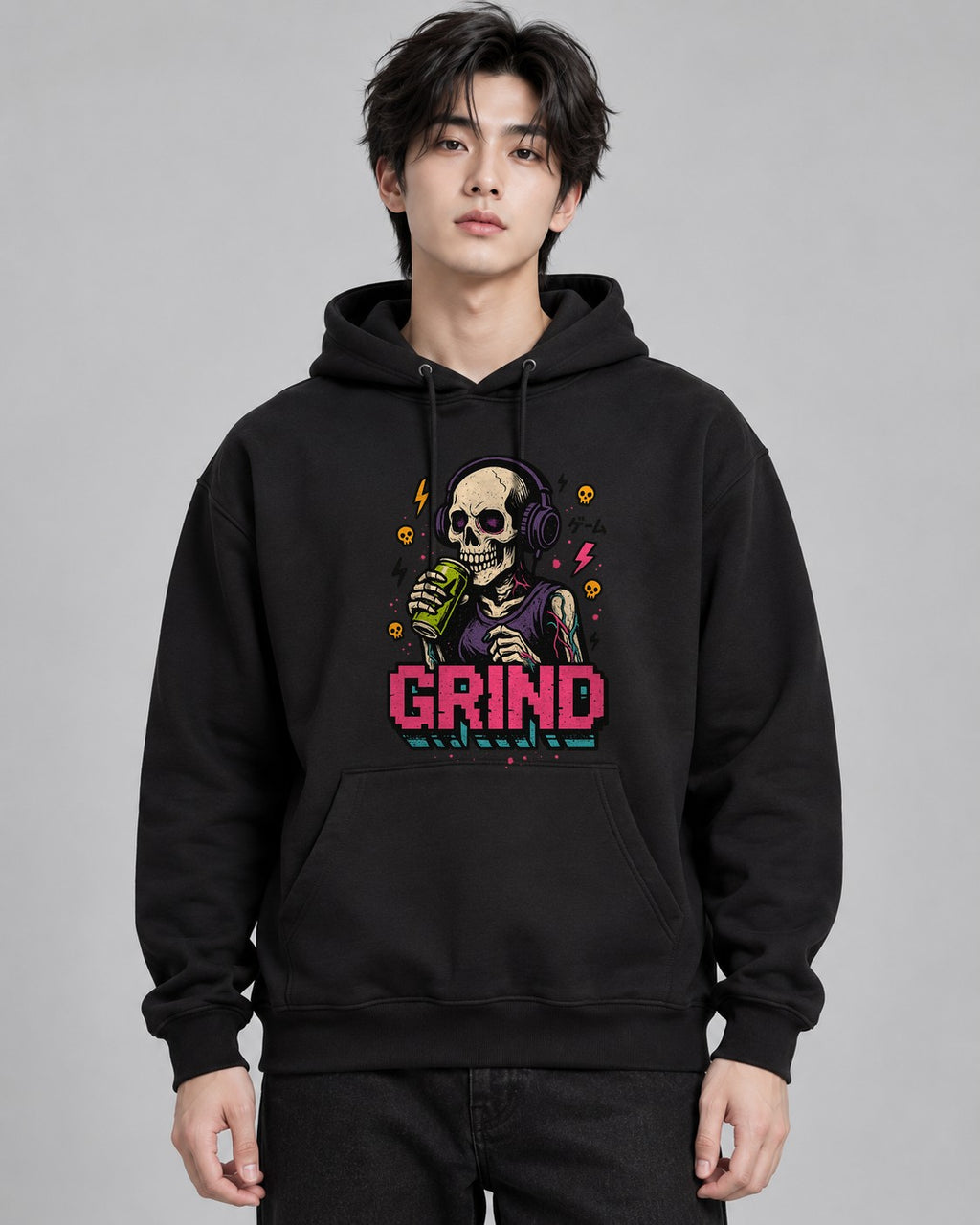 Glitch Grind Gamer - Black
