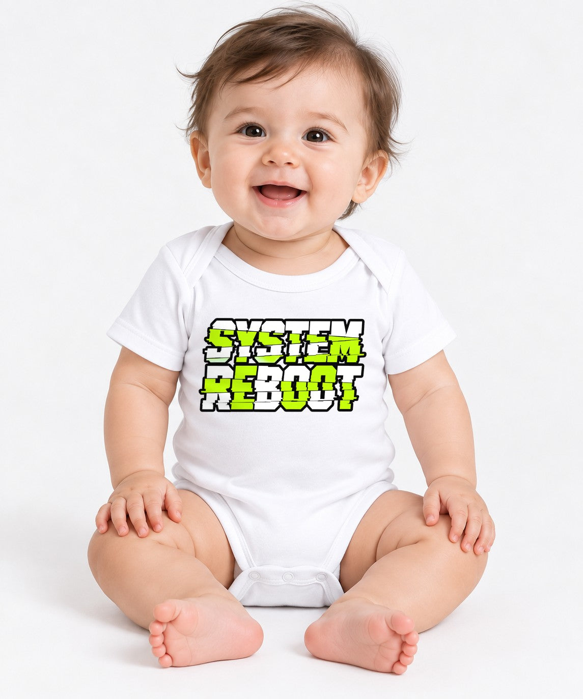Glitch System Reboot - White