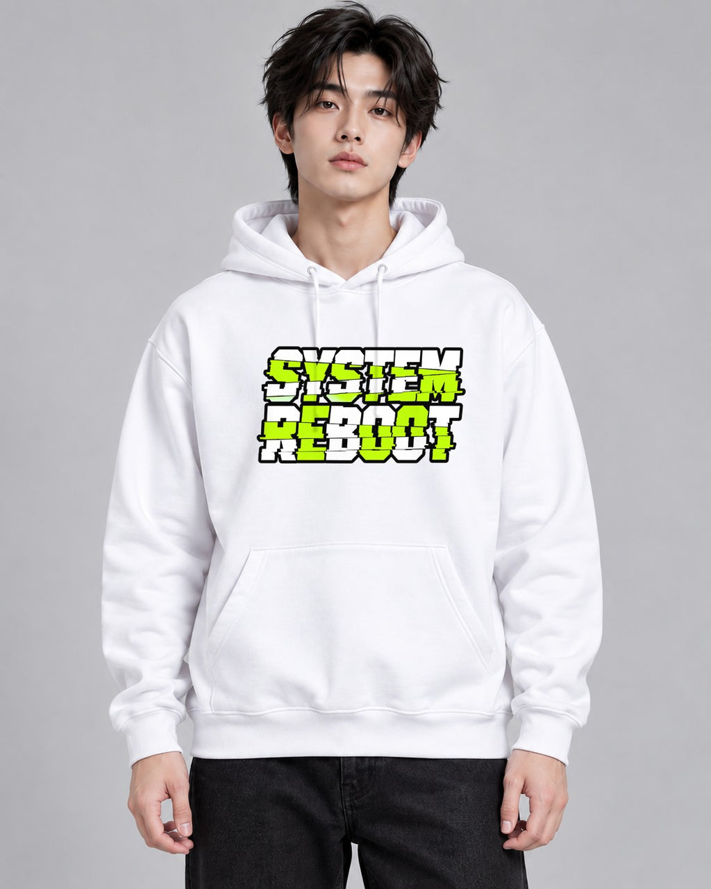 Glitch System Reboot - White