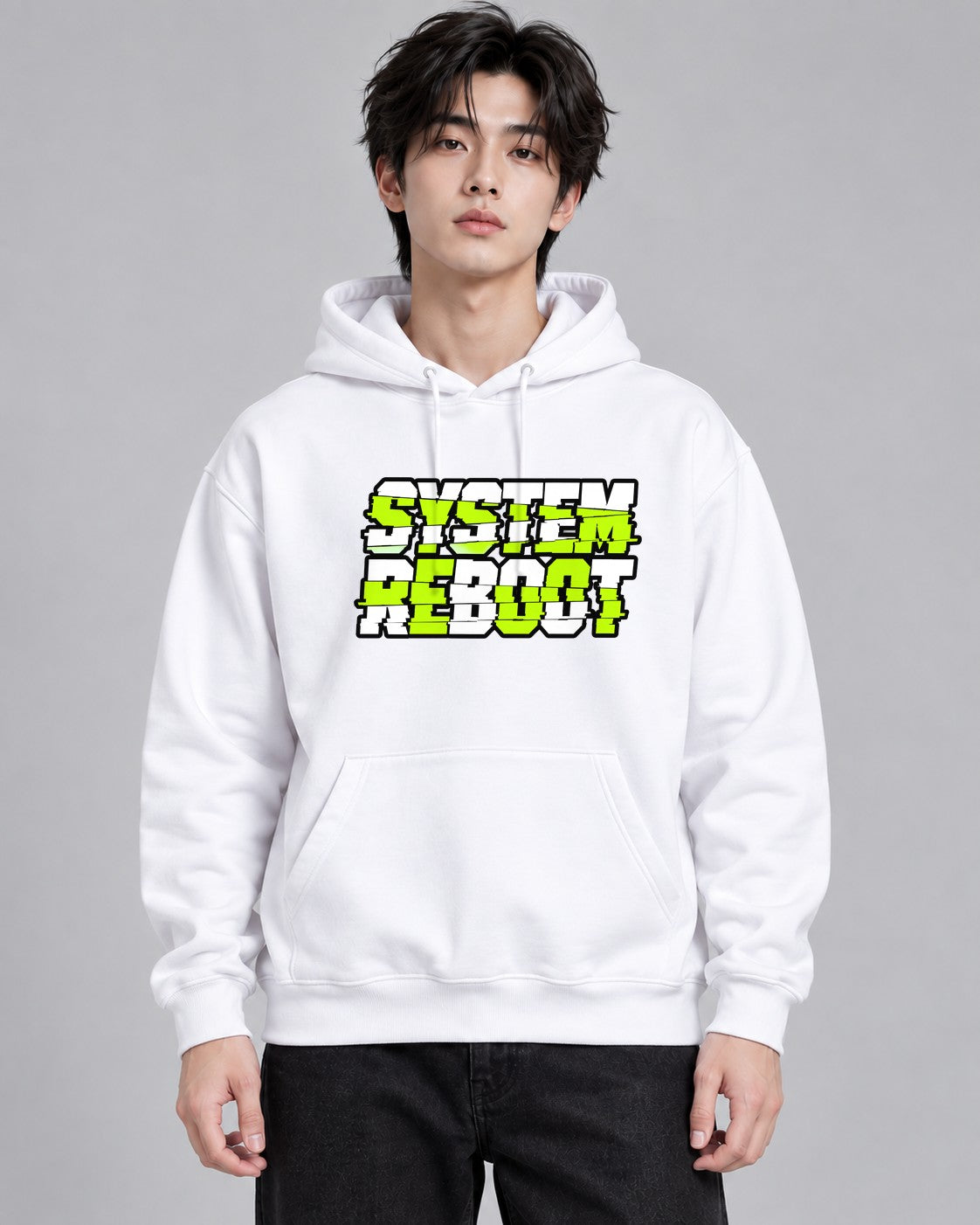 Glitch System Reboot - White