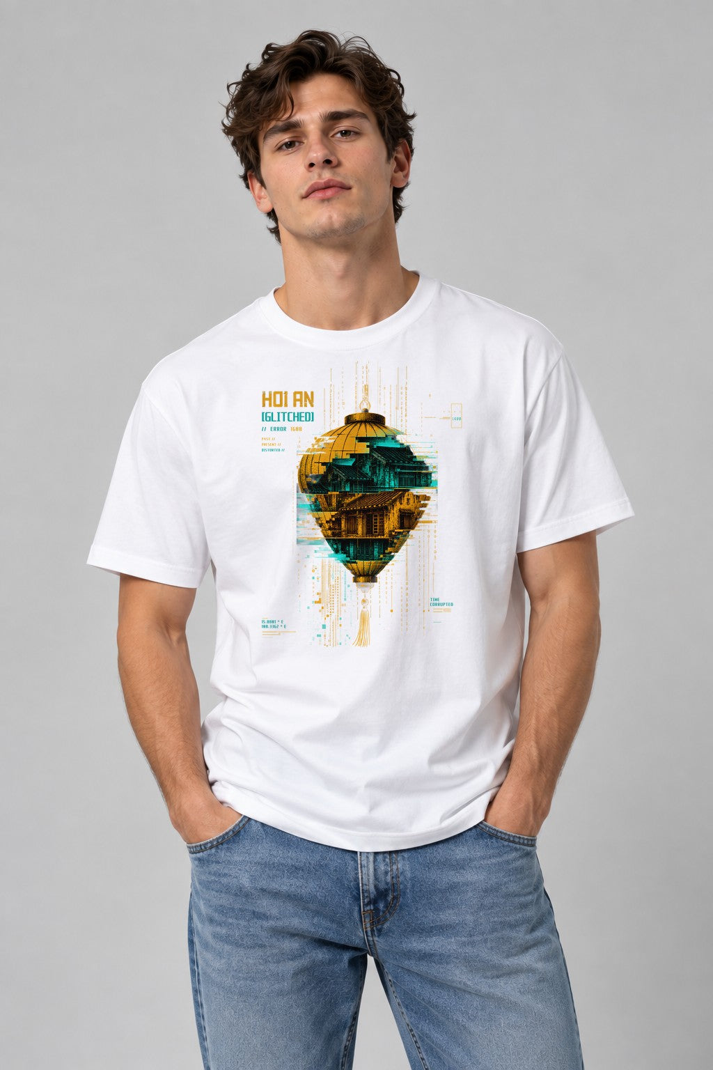 Glitched Ancient Lantern - White