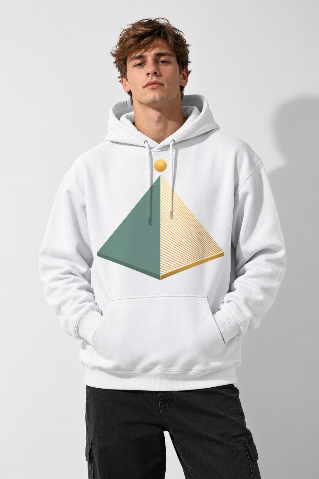Golden Pyramid Geometry - White